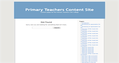 Desktop Screenshot of content-primaryteachers.cpdcollege.com