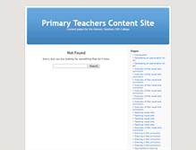 Tablet Screenshot of content-primaryteachers.cpdcollege.com