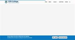 Desktop Screenshot of cpdcollege.com