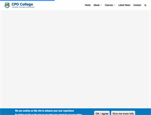 Tablet Screenshot of cpdcollege.com